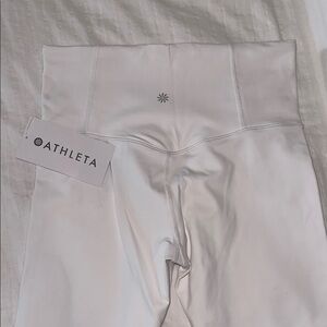 Athleta White High-Waisted Leggings